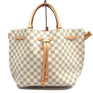 Louis Vuitton Girolata Damier Azur White Rose Pink Ballerine